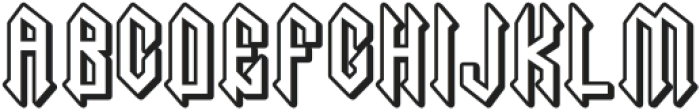 Necrotic One otf (400) Font UPPERCASE