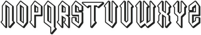 Necrotic One otf (400) Font UPPERCASE