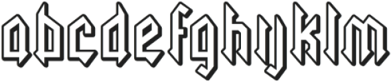 Necrotic One otf (400) Font LOWERCASE