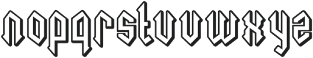 Necrotic One otf (400) Font LOWERCASE