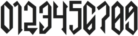 Necrotic Regular otf (400) Font OTHER CHARS