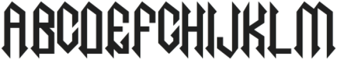 Necrotic Regular otf (400) Font UPPERCASE