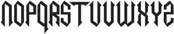 Necrotic Regular otf (400) Font UPPERCASE