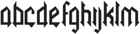 Necrotic Regular otf (400) Font LOWERCASE