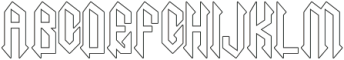 Necrotic Seven otf (400) Font UPPERCASE