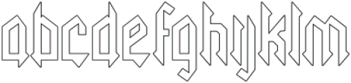 Necrotic Seven otf (400) Font LOWERCASE