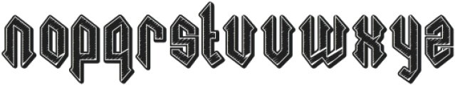 Necrotic Six otf (400) Font LOWERCASE