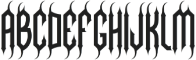 Necrovoid Five otf (400) Font UPPERCASE