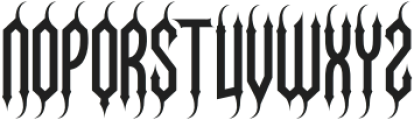 Necrovoid Five otf (400) Font UPPERCASE