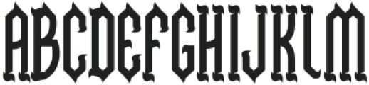 Necrovoid Four otf (400) Font UPPERCASE