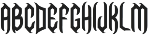 Necrovoid One otf (400) Font LOWERCASE