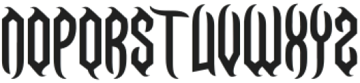 Necrovoid One otf (400) Font LOWERCASE