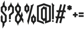 Necrovoid Regular otf (400) Font OTHER CHARS