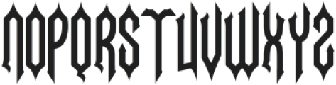 Necrovoid Regular otf (400) Font UPPERCASE