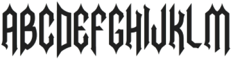 Necrovoid Regular otf (400) Font LOWERCASE