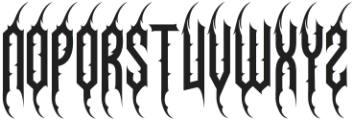 Necrovoid Six otf (400) Font UPPERCASE