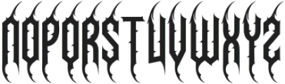 Necrovoid Six otf (400) Font LOWERCASE