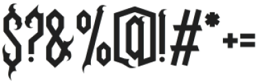 Necrovoid Three otf (400) Font OTHER CHARS