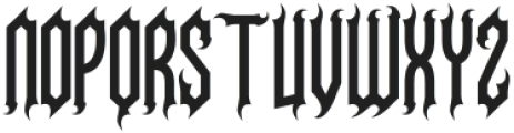 Necrovoid Three otf (400) Font UPPERCASE