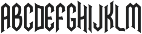 Necrovoid Two otf (400) Font UPPERCASE