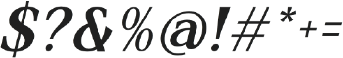 Nedilac Italic otf (400) Font OTHER CHARS