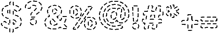 Needleline Regular otf (400) Font OTHER CHARS