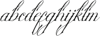 Nefaryth Italic otf (400) Font LOWERCASE