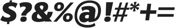 Negara Serif Black Italic otf (900) Font OTHER CHARS