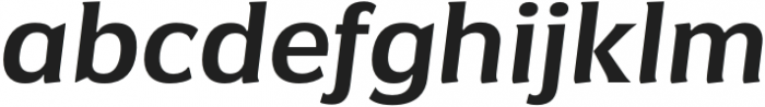 Negara Serif Medium Italic otf (500) Font LOWERCASE