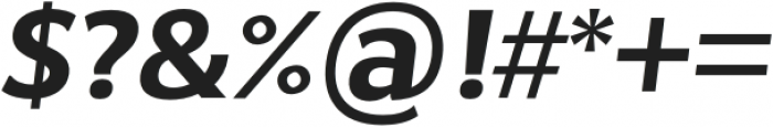 Negara Serif Semi Bold Italic otf (600) Font OTHER CHARS