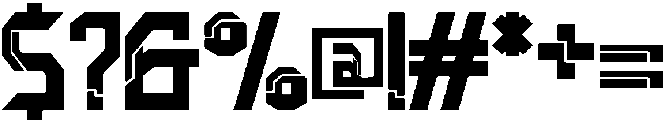 Negative Radiation Medium otf (500) Font OTHER CHARS