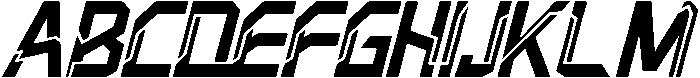 Negative Radiation Regular Italic otf (400) FONT