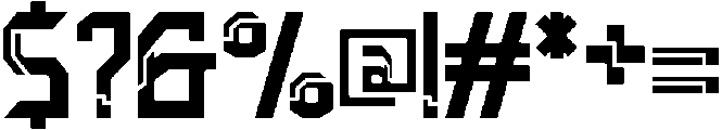 Negative Radiation Regular otf (400) Font OTHER CHARS