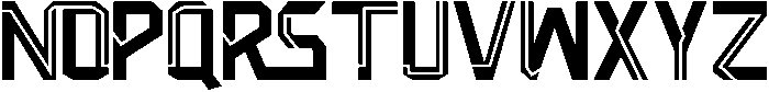 Negative Radiation Regular otf (400) Font UPPERCASE