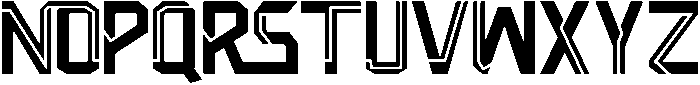 Negative Radiation Regular otf (400) Font LOWERCASE