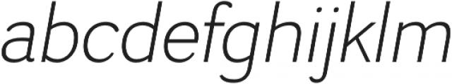 Negotiate Light Italic otf (300) Font LOWERCASE