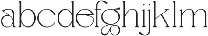 Neigh Thin otf (100) Font LOWERCASE