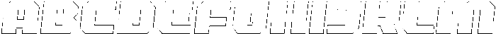 Neisson Outline Italic otf (400) Font UPPERCASE