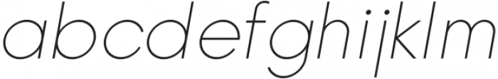 Nela Sans Extralight Italic otf (200) Font LOWERCASE