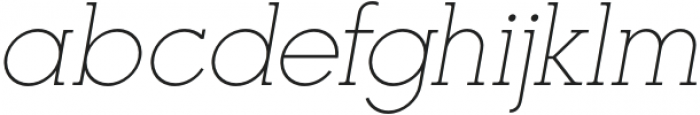 Nela Slab Extralight Italic otf (200) Font LOWERCASE