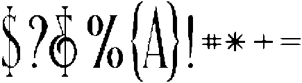 Nemesis Regular otf (400) Font OTHER CHARS