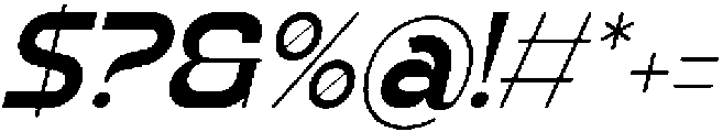 Nemilar Italic otf (400) Font OTHER CHARS