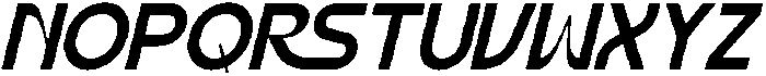 Nemilar Italic otf (400) Font UPPERCASE