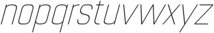 Neo Strada Thin Italic otf (100) Font LOWERCASE