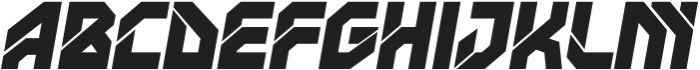 Neocrash Oblique otf (400) Font UPPERCASE
