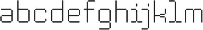 Neofloc Rounded Extra Light otf (200) Font LOWERCASE