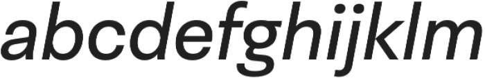 Neogrotesk Pro Regular It otf (400) Font LOWERCASE