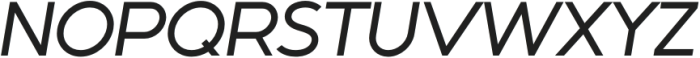 Neokurat Demi Oblique otf (400) Font UPPERCASE
