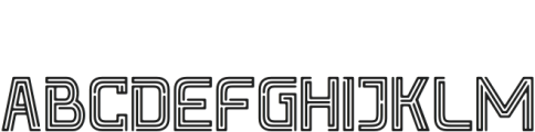 Neon Hero Regular otf (400) Font UPPERCASE