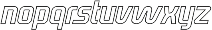 Neotoxic Outline Italic Outline Italic otf (400) Font LOWERCASE